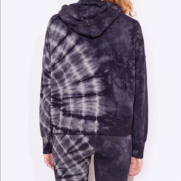 Sundry Tie Dye Gray White Easy Hoodie Sweatshirt M - Picture 4 of 11